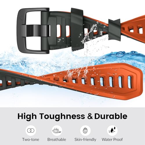 Image of Compatible with Garmin Instinct 2X Band,Adjustable Soft Silicone Replacement Sport Watch Wristband Strap for Garmin Instinct 2X /Solar /Tactical