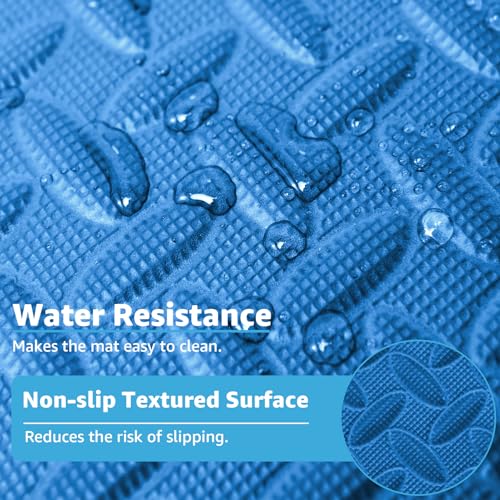Image of Art3d 24 Sq.Ft Eva Puzzle Exercise Mats, 1 /2 inch Thick Foam Interlocking Tiles for Gyms, Flooring, Workout, Gym Equipments, Pack of 6, Blue