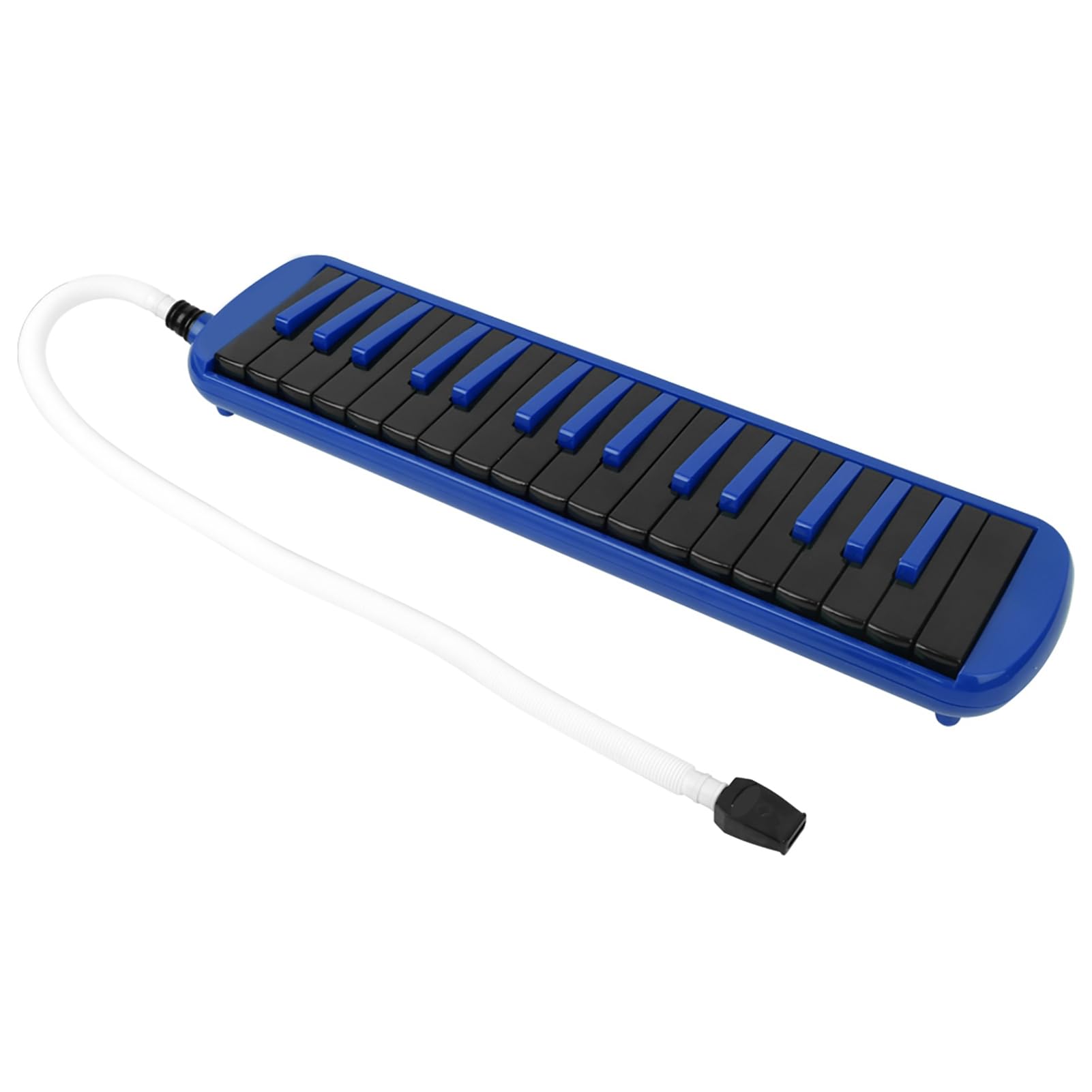 Mélodica à 32 touches, instrument de musique à vent, mélodica pour débutants au design ergonomique, harmonica clavier portable pour la pratique et l’apprentissage, livré avec sac (Bleue)