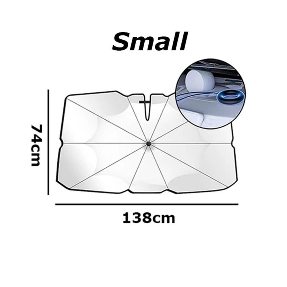 Parasole Per Parabrezza Auto Parasole Auto Pieghevole Parabrezza Auto Parasole Per Ombrellone Copertura Per Finestrino Anteriore Blocco Raggi UV E Protezione Dal Calore Solare Parasole ( Size : S )