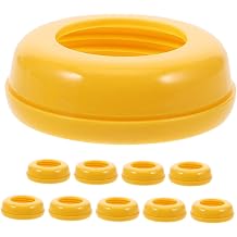 10pcs Wide Neck Bottle Collar Reusable Leak Replacement for Screw Bottles and Protective Hoops for Feeding Needs