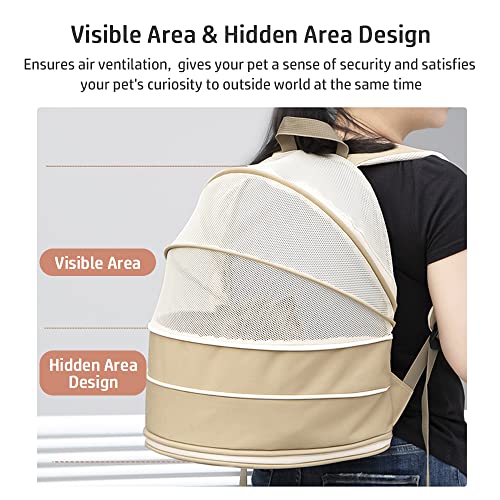 Moniss Mochila dobrável para gatos com bolsa de viagem de malha respirável para gatos e cães pequeno