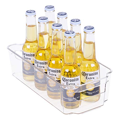 Refrigerator Organizer Bins - 6 Piece Plastic Refrigerator Storage Bins with Handle - Fridge Organizers and Storage Clear for Pantry, Kitchen, Freezer, Cabinet Organization, BPA Free - FOOYOO by FOOYOO - Image 2