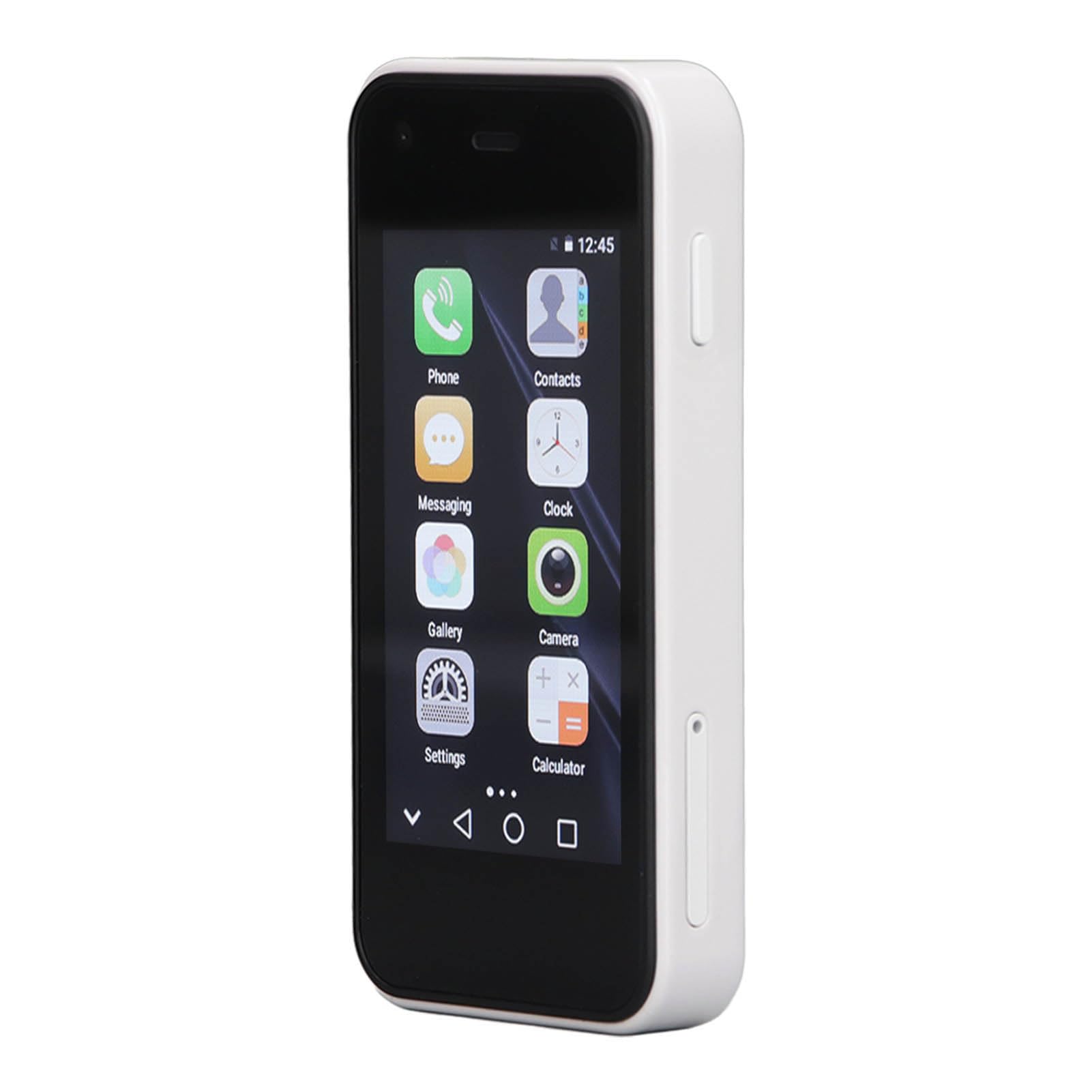 Telefon Komórkowy 2,5 Cala, Wielofunkcyjny Mini Smartfon z GPS, Czterordzeniowym WiFi, Przenośny do Codziennego Użytku (Biała Perła)