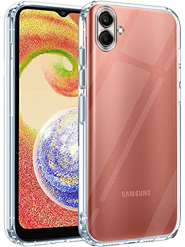 Image of Jkobi Back Cover Case for Samsung Galaxy A04 | A04E (Silicone Crystal Clear | Pure Camera Protection | Soft and Flexible for Charger and Headphone sockets | Shockproof Bumpers | Transparent)