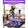 Gleamkid Dance Mat Toys for Kids: LED Light-Up 8-Button Dance Pad with Adjustable Volume, Rechargeable, Bluetooth Function, Built-in Music, 8 Modes & 3 Difficulty Levels, Xmas Gifts for Kids Ages 3-12