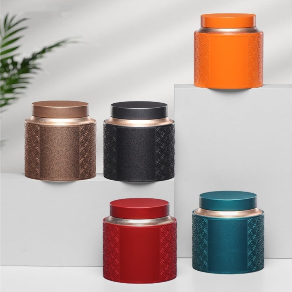 Set Da Tè Contenitore for la conservazione del tè sfuso Lattina rotonda Lattina vuota Lattina for la conservazione degli alimenti Set di scatole regalo for lattine singole/doppie Barattolo Per Conserv