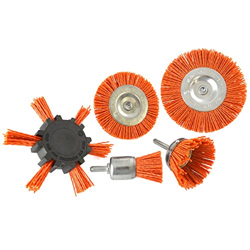 Brosse nylon filaments abrasifs pour restaurer vos vieux outils et métaux rustiques