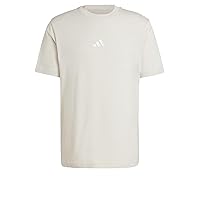 adidas Homme Essentials Small Logo Single Jersey Tee, Wonder Alumina/White