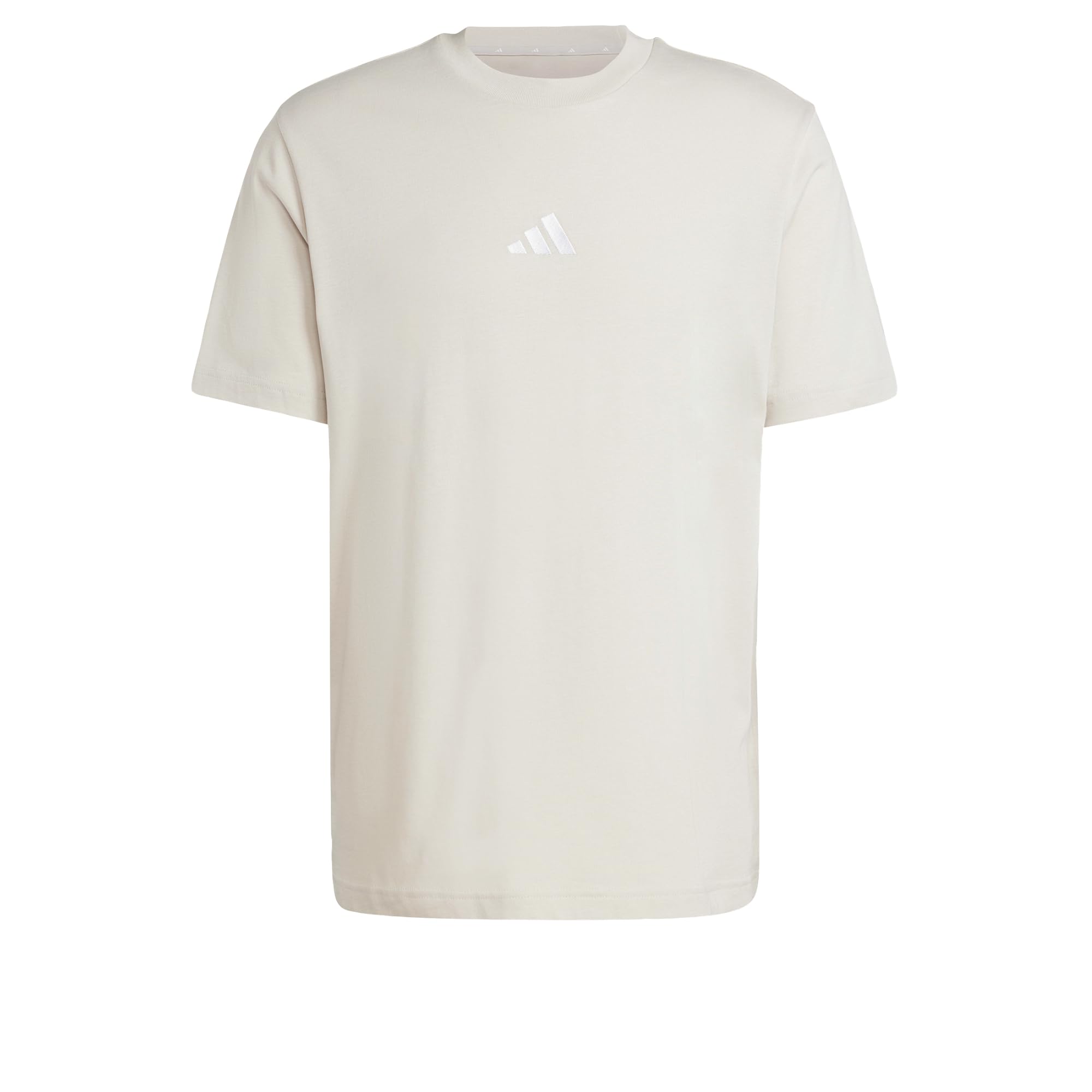 Adidas Men Essentials Small Logo Single Jersey Tee Grey