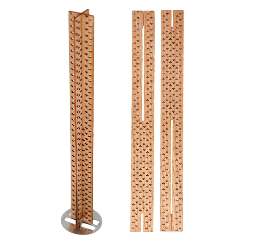 THAYLA 10 Sets 13 x 130 mm große, kreuzförmige, Hohle Holzdochte für Kerzenhandwerk mit Dochthalter aus Stahl, rauchfreie Sojakerzen, DIY-Dochte aus knisterndem Holz
