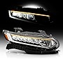 ACANII - For [Halogen High Beam] 2018-2020 Honda Accord LED DRL Projector Headlight Headlamp Assembly Passenger Side