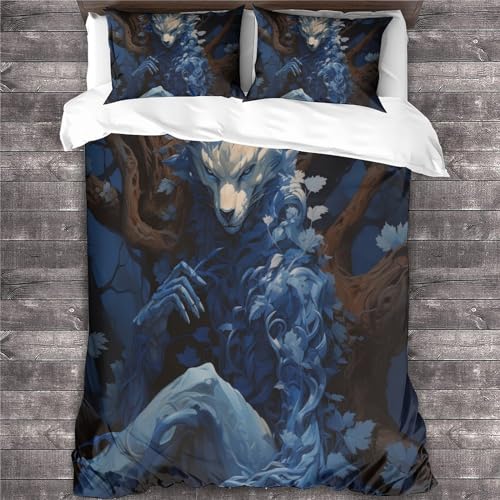 Chambre décor parure de couette renard pour ado et enfant