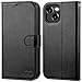Produktbild OCASE iPhone 15 Hülle Handyhülle [Premium PU Leder] [Kartenfach] [Standfunktion] RFID Schutzhülle Klapphülle Handytasche Lederhülle Kompatibel für iPhone 15 Schwarz
