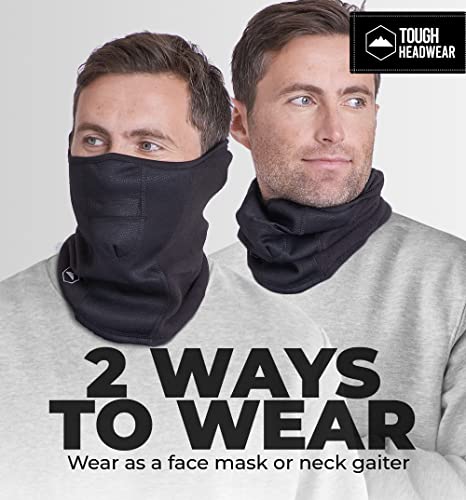 Tough Headwear Winter Face Mask & Ski Mask Neck Gaiter - Cold Weather Half Balaclava - Tactical Neck Warmer For Men & Women #TOP4