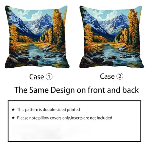 Housse de Coussin Velours de Qualité Supérieure Forêt - 6