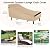 NEVERLAND Chaise Lounge Cover 2 Pack - 420D Lounge Chair Covers Waterproof Outdoor with Air Vent and Adjustable Buckles All Weather Protection - 80L x 32W x 25H inch Golden