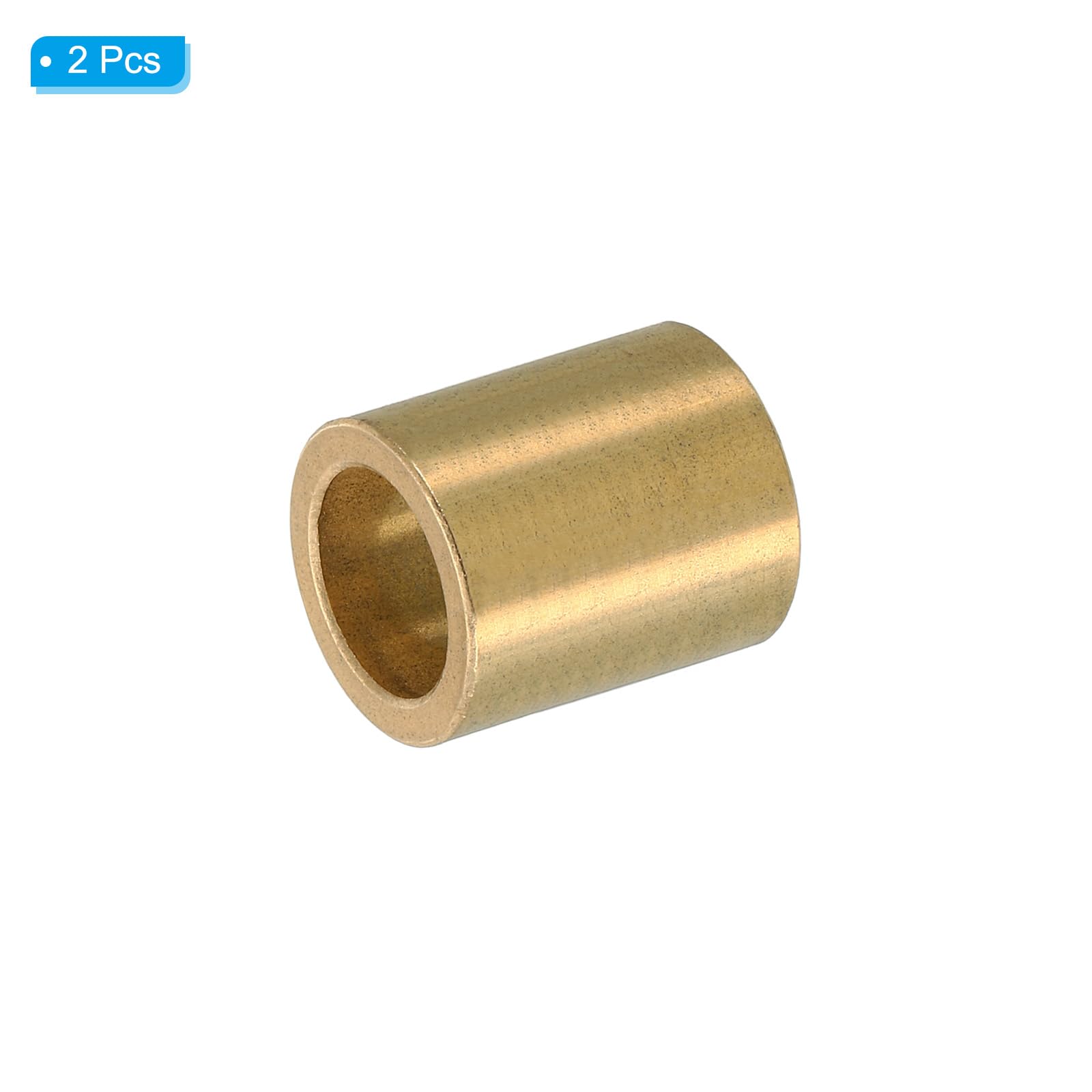 PATIKIL M14 Brass Spacers, 2 Pcs Metal Spacer Brass 14mm ID x 20mm OD x 25mm L Brass Spacers Screw Standoff for 5/9 Inch or M14 Screw - Image 3