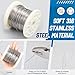 Zonon Stainless Steel Safety Wire .040, 541ft / 165m 304 Steel Twist Bailing Picture Hanging Wire Rope Metal Lock Tie Security Cable for Repairing Motorcycles Dirt Bike Grip Tie Thing for Home