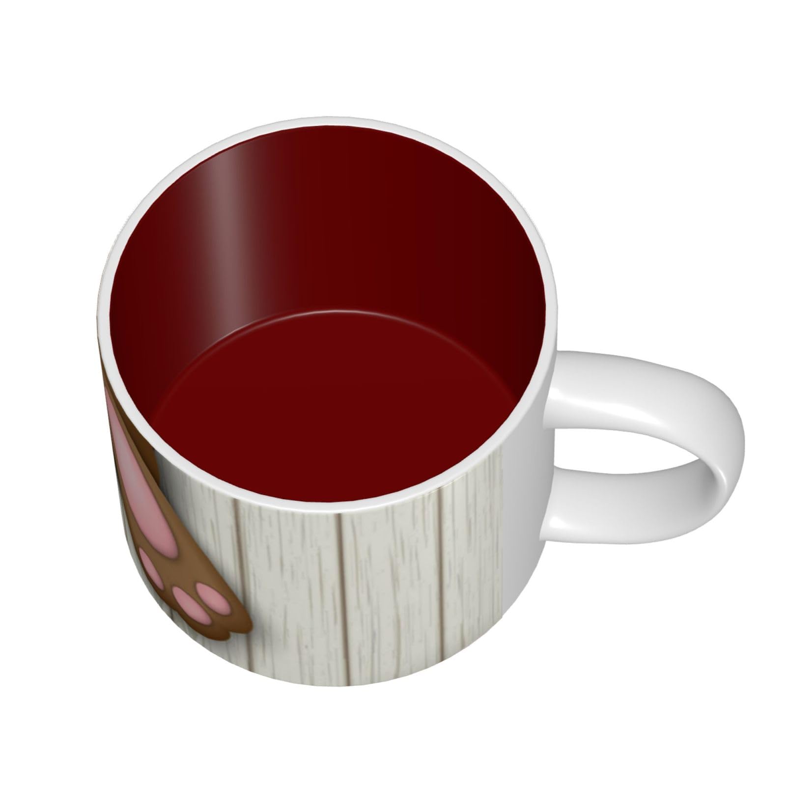 Osterhase Holzloch bedruckt große Kapazität Keramik Tassen Kaffeetasse