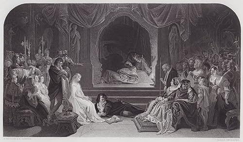 Tableau Toile Hameau de Daniel Maclise SERENDIPITP Décoration Murale 60x90cm