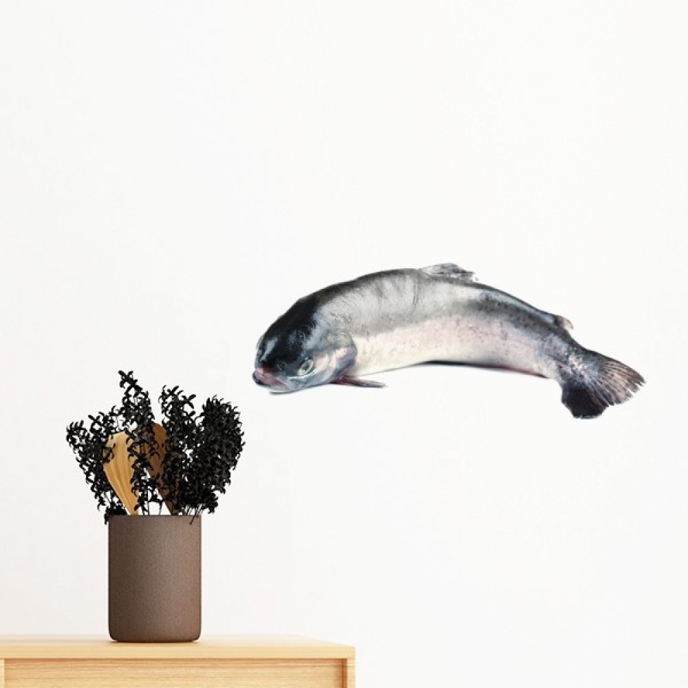 Sticker poisson océan amovible 35cm pour renouveler le papier peint de chambre