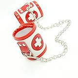 Aierwish Fesseln Pflege Uniformen Pu Armband Wrist Handschellen Gürtel Fesseln SM Sex props Bondage BDSM Fesselset SM Sexspielzeug