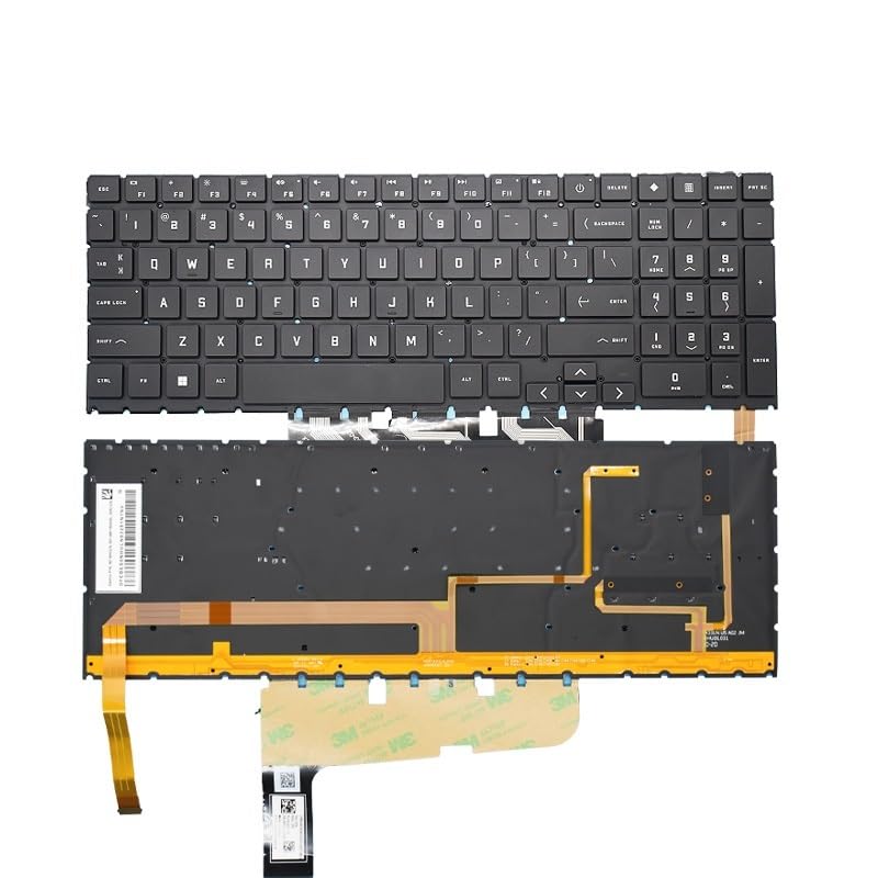 Clavier HP OMEN 15-EK TPN-Q236 américain US RGB rétroéclairé pour pc portable