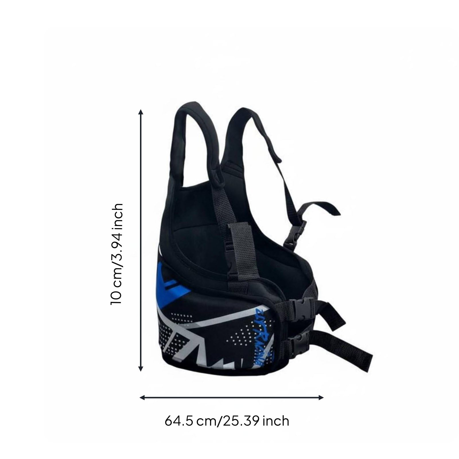 Go-Kart Rippenschutz stoßdämpfend Karting Rippenprotektor verstellbar Rippenschutzweste für Erwachsene, Rennfahrer, Blau, Erwachsen