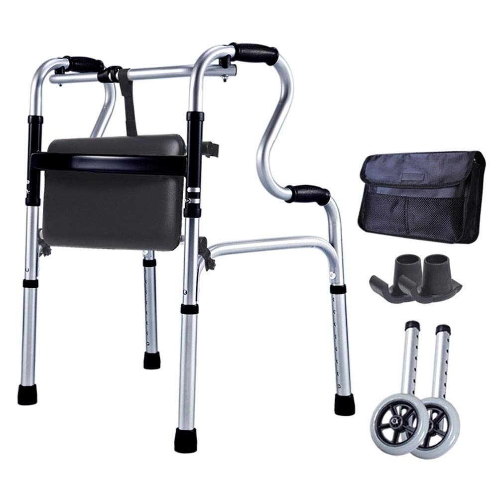 Cadre de marche léger pour personnes âgées réglable et pliable
