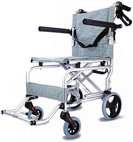 BAJIMI 車椅子軽量車いす7.2キロ簡単トランスミッション快適アームレスト腕と旅行&アンプのために残りの部分に脚を持ち上げ、推進スクーター 介護・介助兼用