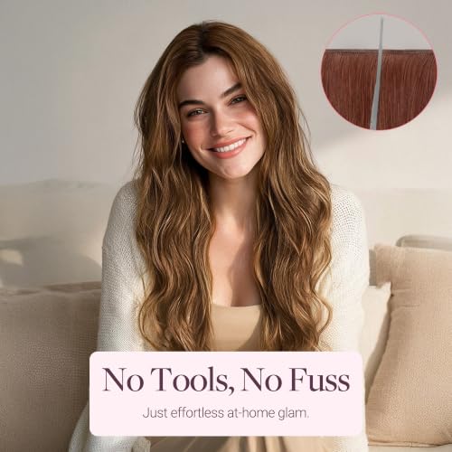 Image of GOO GOO Tape In Weft Hair Extensions, Invisible Genius Weft Home DIY