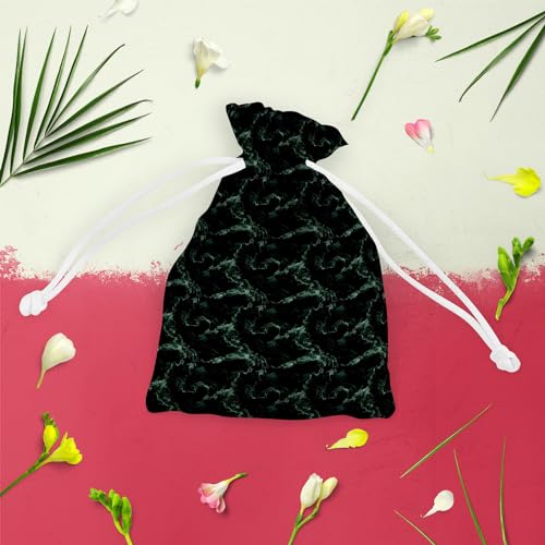 Image of ArtzFolio Green Art | Pouch Wrist Potli Bag | Bag for Weddings & Casual Parties