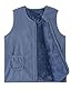 Happy Cherry Fleeceweste Jungen Mädchen Winterweste Flauschig Kinder Casual Ärmellose Warmen Fleecefutter Weste Einfarbig Dunkelblau 110/3-4 Jahre