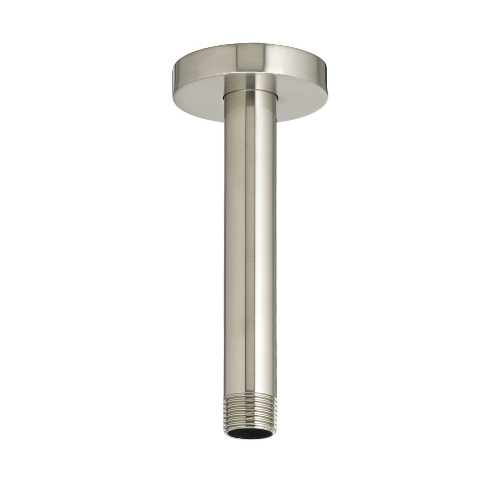 Photo 1 of American Standard 1660186.295 Ceiling Mount Rain Shower Head Shower Arm 6 inch, Brushed Nickel