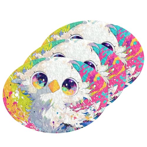 Aesthetic Beauty - Esponjas absorbentes para pintura artística de hormigas para platos, esponjas de limpieza multiusos para uso doméstico para platos, ollas, sartenes, todo a la vez, 3 unidades