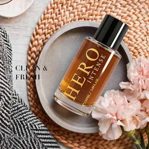 Image of AFLUXE Hero Intense Eau de Parfum for Men, 3.8 Fl. Oz - Long Lasting Leather and Cedarwood Fragrance, Spicy Woody Men's Perfume with Black Pepper