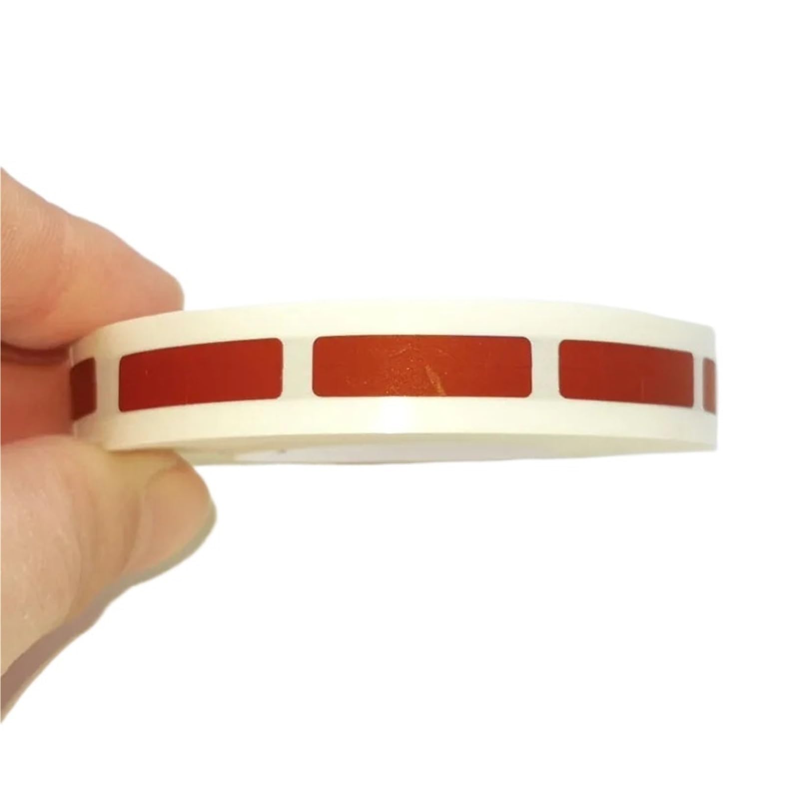 Naklejki zdrapki 5 rolek 1000 sztuk/rolka naklejki zdrapki 6x22mm etykieta złota/czerwona na okładkę karty wesele naklejki z grami dla majsterkowiczów(Red)