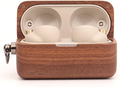 Sony WF-1000XM4���C�����X�[�d�P�[�X�p�l�C�`���[�ؐ��ی�P�[�X�A�|�[�^�u���\���b�h�E�b�h�C���z���ی�J�o�[�p�[�\�i���e�B�V�F���\�j�[WF-1000XM4�w�b�h�t�H���Ƃ̑ϏՌ��� (Walnut)