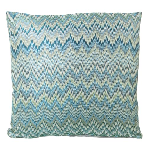 Coussin bleu 43x43 déhoussable en polyester pour décoration maison - 2