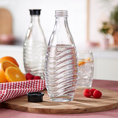 SodaStream DuoPack Glaskaraffe, Ersatzflaschen geeignet für die SodaStream Wassersprudler Crystal und Penguin, 2x 0,6 L Glaskaraffe – Bild 6