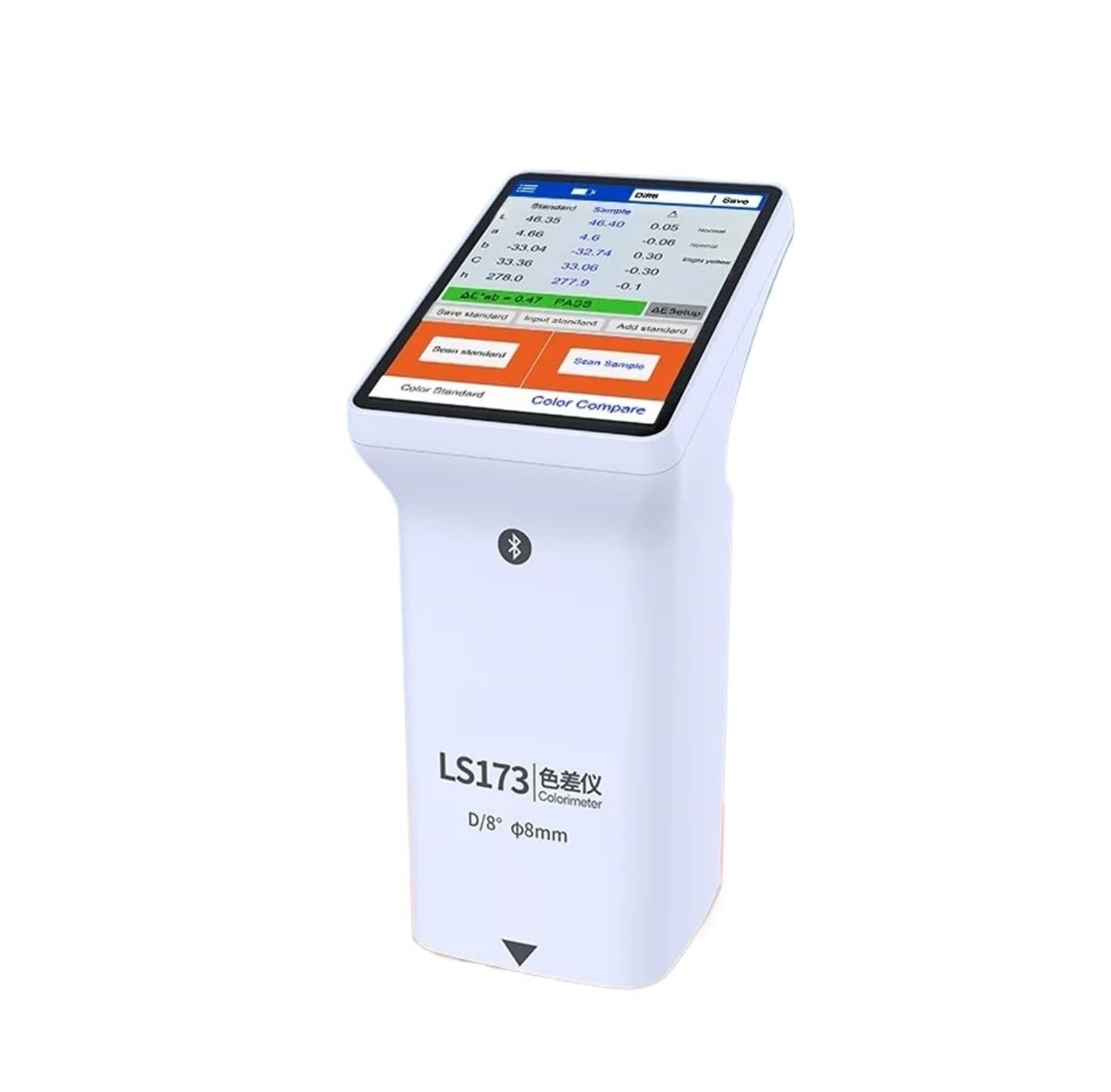 LS173 Colorimetro digitale D/8 CIE Lab Analisi del colore RGB Operazione veloce
