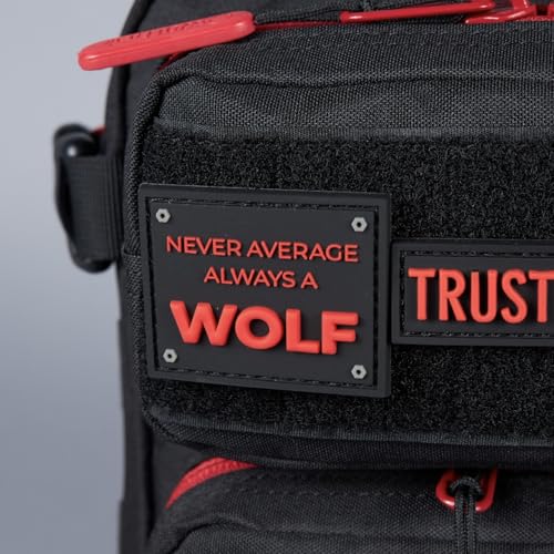 Image of WOLFpak 9L Mini Tactical Backpack (Red Wolf) | Compact, Small Everyday Carry Bag for Gym, School, Travel | Durable, Water-Resistant Daypack with Molle System and Patch Panel