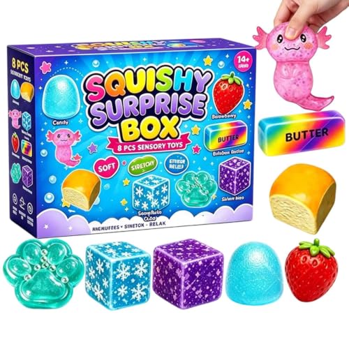 Juguetes fidget para la escuela y oficina con estas 8 pelotas antiestrés suaves