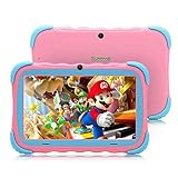 Kinder Tablet, 7 Zoll IPS Display Kids Tablet, 2GB RAM+ 16GB ROM, Quad Core, Kindersicherung, WiFi Kamera Bluetooth & Kids-Proof Case Android 11 Kleinkind Tablet
