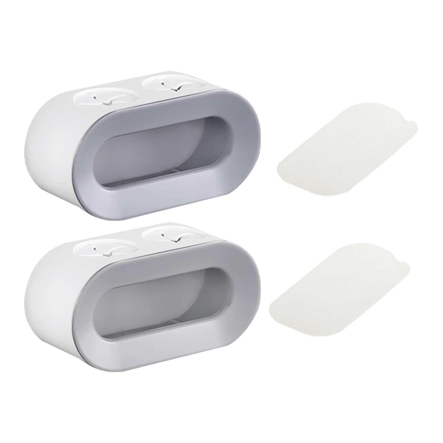 2 portaspazzolino senza foratura, portaspazzolino da parete, supporto per spazzolino elettrico, porta spazzolini da denti con tazza magnetica, porta spazzolini da denti per bagno (blu + rosso