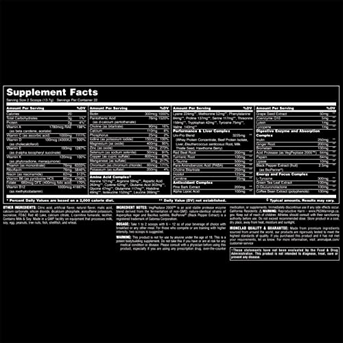 Animal Pak – Convenient All-In-One Vitamin & Supplement Powder – Zinc, Vitamins C, B, D, Amino Acids And More – Sports Nutrition Performance Multivitamin For Women & Men – 44 Scoops, Cherry Bomb #TOP5