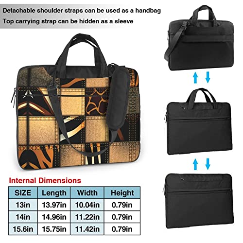 Tablette et PC portable à l'abri avec la housse patchwork denim légère 15.6" - 2