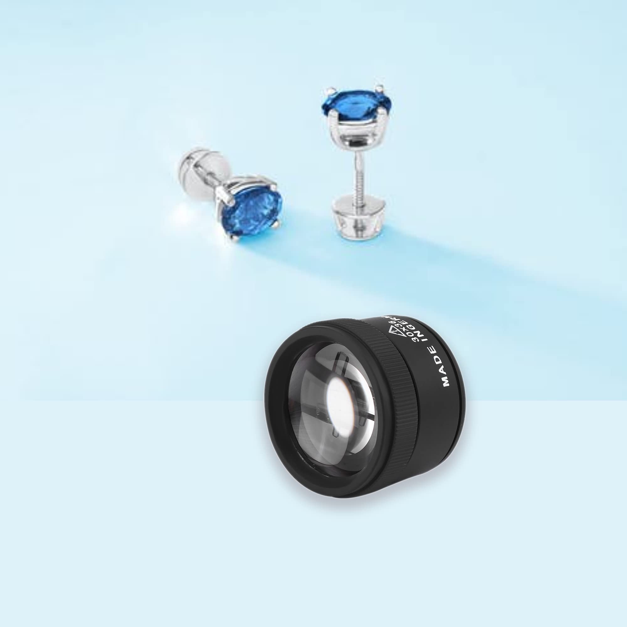 30-fache Schmucklupe, professionelle optische Lupe, 30-fache Vergrößerung, Schmuck, Lupe, Werkzeug für Schmuck, Diamanten, Edelsteine, Münzen, Vergrößerungslupe, Juwelierwerkzeuge