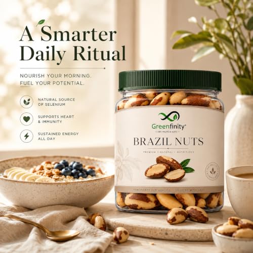 Image of GreenFinity Brazil Nuts 100g | Premium Whole Brazil Nuts | Nutritious Dry Fruit for Snacking, Breakfast & Everyday Use
